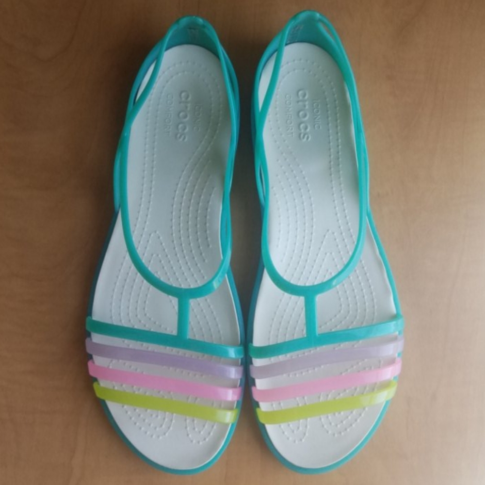 Iconic Crocs Comfort Strappy Sandals Pastel 11